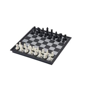 Reis schaak opklapbaar magnetisch bord 24 x 24 cm   -