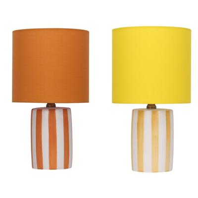 Bureaulamp Home ESPRIT Geel Oranje (2 Stuks)