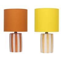 Bureaulamp Home ESPRIT Geel Oranje (2 Stuks)