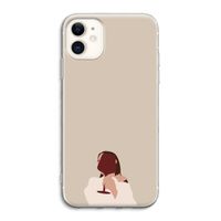 I drink wine: iPhone 11 Transparant Hoesje
