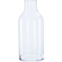 1x Flesvormige bloemenvazen/decoratie vazen/boeketvazen transparant glas 3300 ml - Vazen