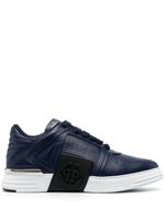 Philipp Plein baskets Nubuck Phantom en cuir - Bleu