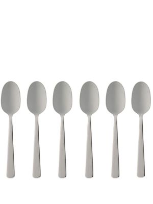 Dolce & Gabbana lot de six cuillères à café à logo gravé - Argent