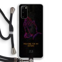 Praying For My Haters: Samsung Galaxy S20 Transparant Hoesje met koord