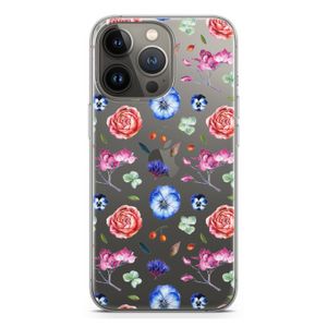 Bloemetjes: iPhone 13 Pro Transparant Hoesje
