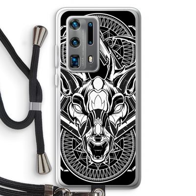 Oh Deer: Huawei P40 Pro Plus Transparant Hoesje met koord
