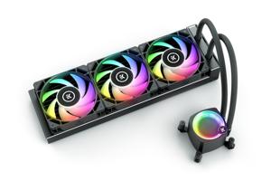 EK Water Blocks Nucleus AIO CR360 Lux D-RGB Processor Alles-in-één vloeistofkoeler 12 cm Zwart 1 stuk(s)