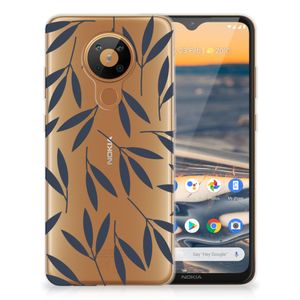 Nokia 5.3 TPU Case Leaves Blue