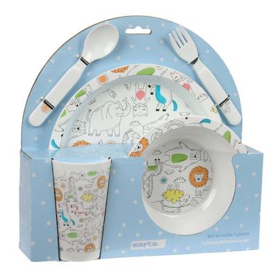 Kinderen servies set Safta Zoo Polyester 26 x 26 x 9 cm