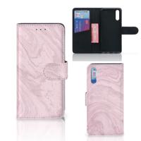 Huawei P20 | Bookcase | Marble Pink - Origineel Cadeau Vriendin