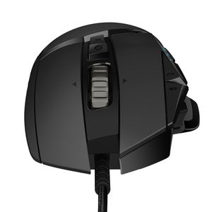 Logitech G502 Hero Gaming-muis USB Optisch Zwart 11 Toetsen 16000 dpi Verlicht, Geïntegreerd profielgeheugen, Gewichtsreductie