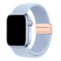 Apple Watch Bandje Zyra - Nylon - Lichtblauw - 44, 45, 46 & 49mm Apple Watch Bandje Zyra - Nylon - Lichtblauw - 44, 45, 46 & 49mm