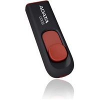 ADATA C008 USB flash drive 16 GB USB Type-A 2.0 Zwart, Rood - thumbnail