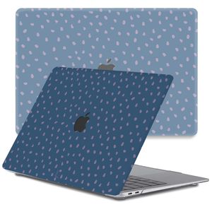 Lunso MacBook Air 13 inch M1 (2020) cover hoes - case - Purple Pips