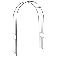 Esschert Design Rozenboog - zwart - metaal - 134 x 220 cm - klimrozen/planten