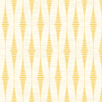 Gele rabaul ikat geometrisch behang