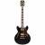 D&apos;Angelico Excel Mini DC Black semi-akoestische gitaar met koffer