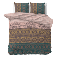 Sale: -43% | Dekbedovertrek - Bohemian - Lits-Jumeaux (240x220 Cm) - Wit Microvezel - - Sleeptime Classy - Dekbed-Discounter.nl