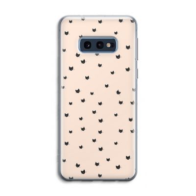Kleine kattenkopjes: Samsung Galaxy S10e Transparant Hoesje