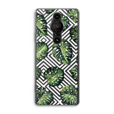 Geometrische jungle: Sony Xperia Pro-I Transparant Hoesje