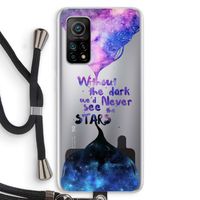 Stars quote: Xiaomi Mi 10T 5G Transparant Hoesje met koord