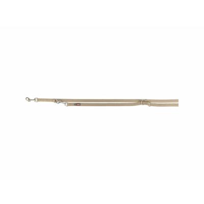 Verstelbare hondenriem Trixie Premium Zand M/L