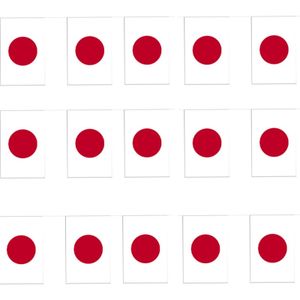 3x Papieren vlaggenlijn Japan landen decoratie   -