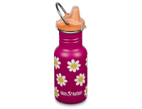 Klean Kanteen Kinder drinkfles met sippydop - happy flowers - 355ml