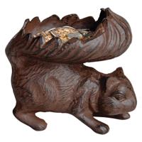 Voerbakje vogel - L13 cm - polystone - eekhoorn - eetschaal - tuin