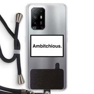 Ambitchious: Oppo A95 5G Transparant Hoesje met koord