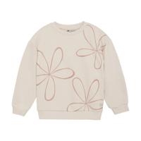 Daily7 Zomer sweater meisjes - zand - oversized - bloemen