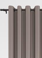 Bahrein ringgordijn - Taupe met ringen