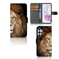 Samsung Galaxy A35 | Telefoonhoesje | Met pasjeshouder | Leeuw