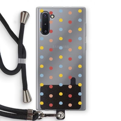 Bollen: Samsung Galaxy Note 10 Transparant Hoesje met koord