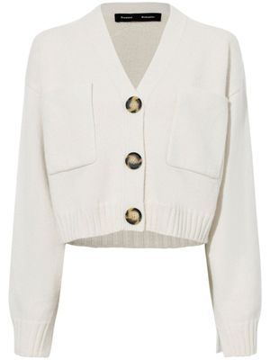 Proenza Schouler cardigan Sofia en cachemire mélangé - Tons neutres