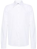 Balmain chemise en coton à logo brodé - Blanc