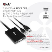 Club 3D DisplayPort to Dual Link DVI-D HDCP OFF version Active Adapter for Apple Cinema Displays adapter - thumbnail