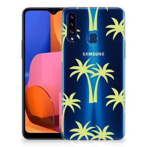 Samsung Galaxy A20s TPU Case Palmtrees
