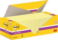 Post-it super Sticky notes, 90 vel, ft 76 x 76 mm, geel, pak van 12 blokken + 12 gratis - thumbnail