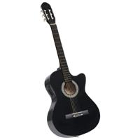 VidaXL Gitaar cutaway met equalizer 6 snaren western klassiek zwart