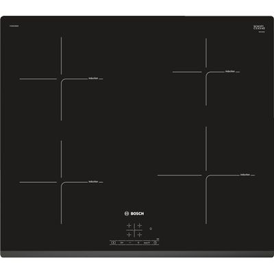 Bosch PUE631BB1E kookplaat Zwart Ingebouwd Inductiekookplaat zones 4 zone(s)