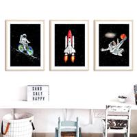 Posters - Raket en Astronauten / Set van 3