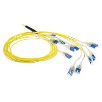 ACT DC5553 Singlemode 50/125 OS2 Prefab Glasvezelkabel 24F LC Polarity Twist - 15 meter