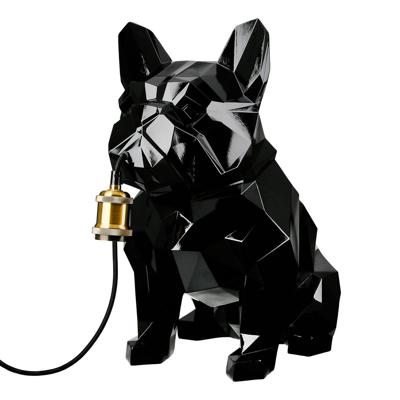 Tafellamp bulldog zwart