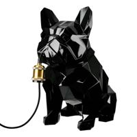 Tafellamp bulldog zwart