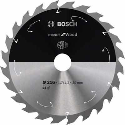 Bosch Accessories Bosch Power Tools 2608837724 Hardmetaal-cirkelzaagblad 216 x 30 mm Aantal tanden: 24 1 stuk(s)