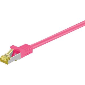 goobay Patchkabel RJ-45 S/FTP met Cat.7 kabel 3 meter, Ruwe kabel