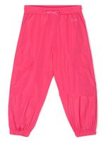 MSGM Kids pantalon de jogging fuselé à logo brodé - Rose - thumbnail