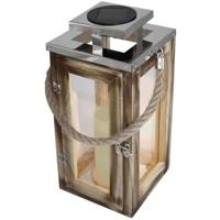 Lantaarn op zonne-energie - LUMISKY - OAKY - Kaarseffect - Warm witte LED