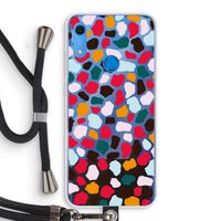 Colored Giraffe: Huawei Y6s Transparant Hoesje met koord